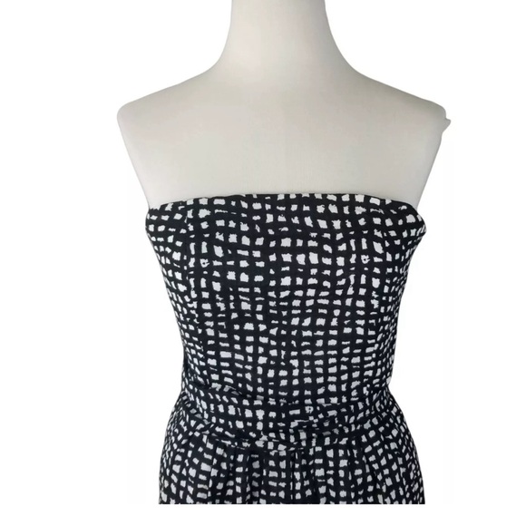 4.Collective Barcelona Dress, Black Checkered,Sleeveless Midi Dress Size 10 NWT - Picture 3 of 10